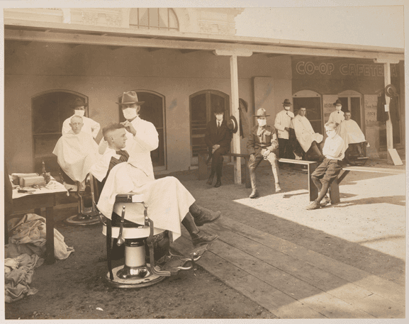 An Industry Endures: Open-Air Haircuts, A Century Apart 