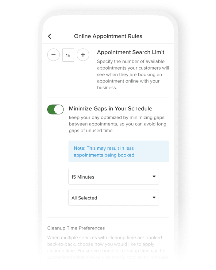 Maximize your time & minimize gaps