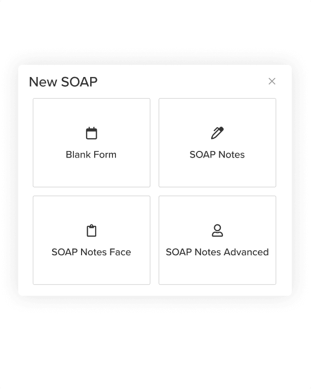 SOAP notes templates