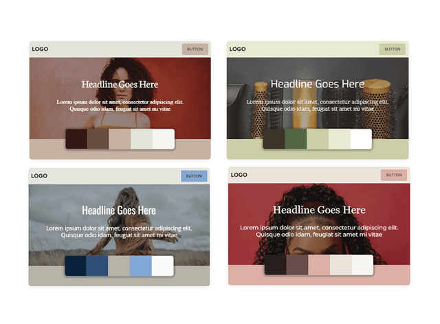 Professionally designed templates