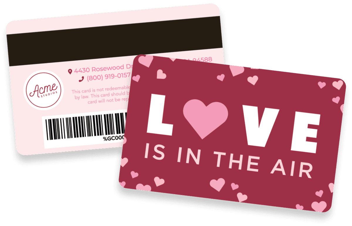 Vagaro Valentine's Day gift cards