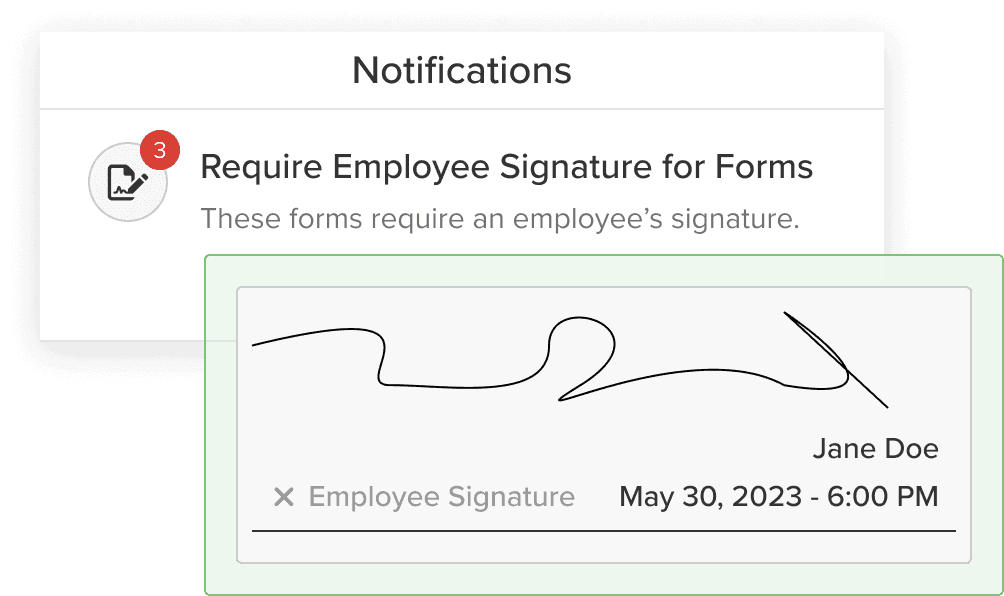 Dual Signature for Forms