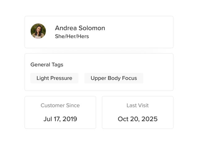 Keep every client detail at your fingertips