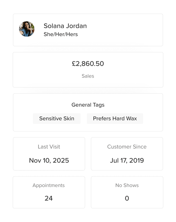 Personalise every appointment