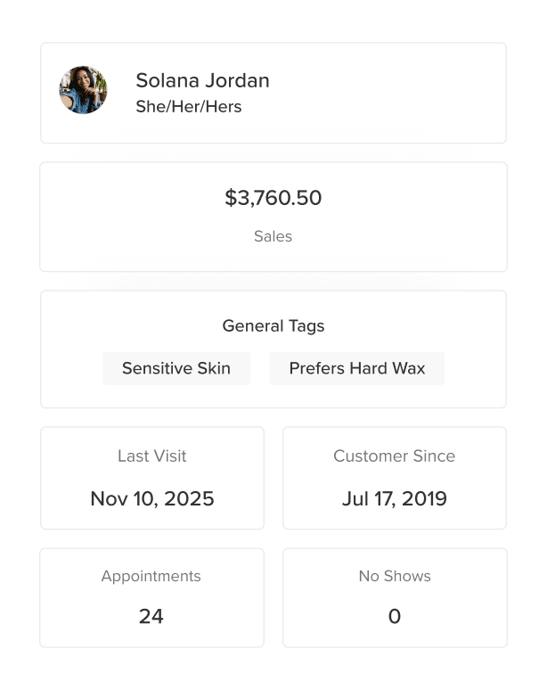 Personalise every appointment