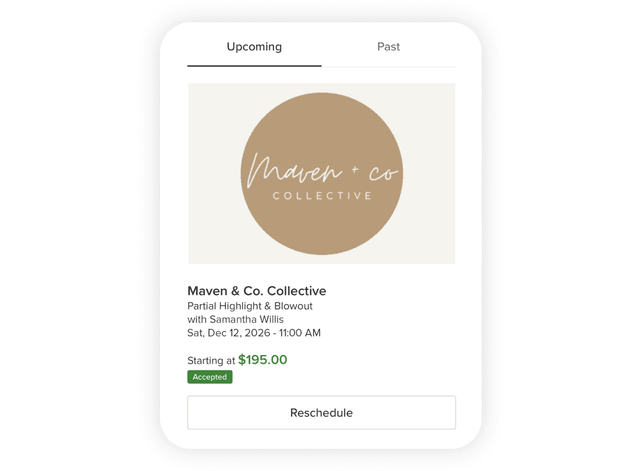 Easy appointment management for clients